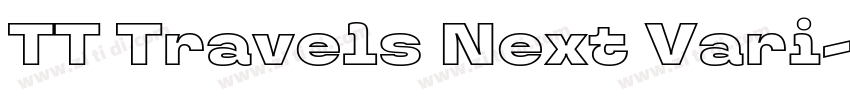 TT Travels Next Vari字体转换